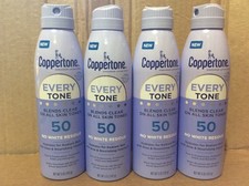 Coppertone Every Tone Sunscreen Spray SPF 50 Lightweight, Blends Clear, OCT/2026