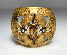 Antique Jeweled Butterfly North Wind Hatpin 12