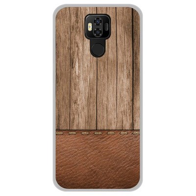 Gel TPU Hülle Für Ulefone Power 6 Holzdesign 09 Zeichnungen