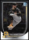 2025 Bowman Chrome Paul Skenes #30 Pittsburgh Pirates Baseball Card