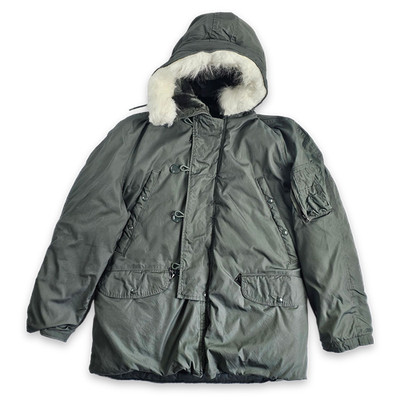 GREENBRIER INDUSTRIES N-3B Parka Medium Olive Green Extreme Cold Weather Hooded