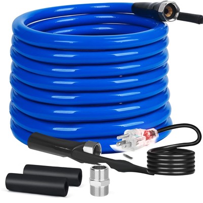 25FT 15FT 75FT 100FT Heated Water Hose for RV,Heated Drinking Water Hose with...