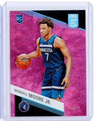 2022-23 Panini Donruss Elite FOTL WENDELL MOORE JR. Pink Parallel RC Rookie 5/17