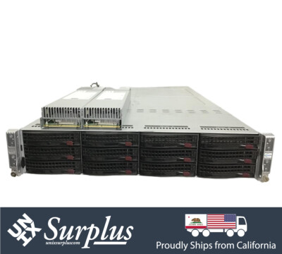Supermicro 6029TP-HTR 2U Barebone 4 Node Server 12 Bay LFF DDR4 Dual 10GB SFP+