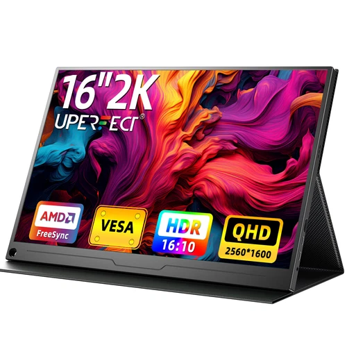 16 '' tragbarer Monitor 2K externer tragbarer Monitor Für Laptop,PC,Mac,Telefon#