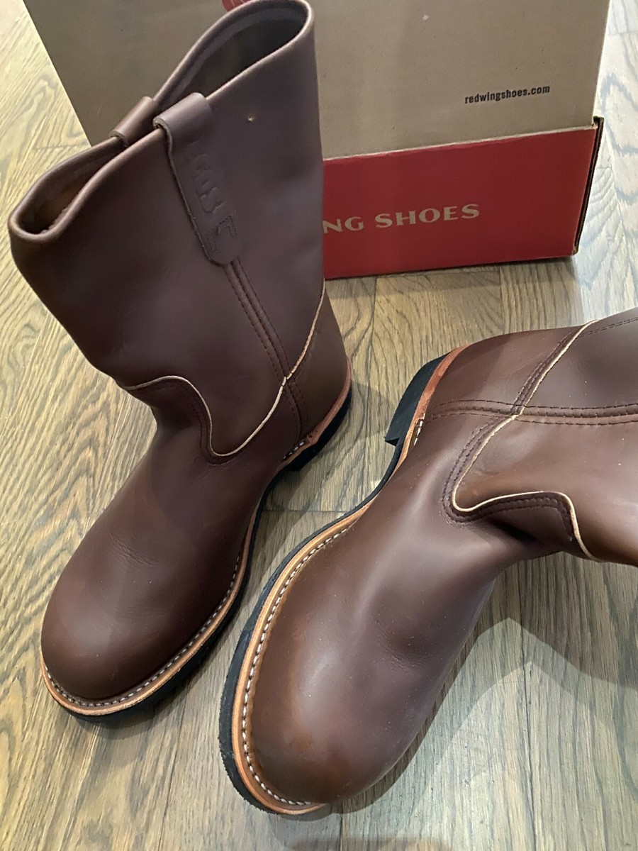NIB RED WING 966 MEN'S 10-INCH PULL-ON STEEL Boot NEW IN BOX MADE