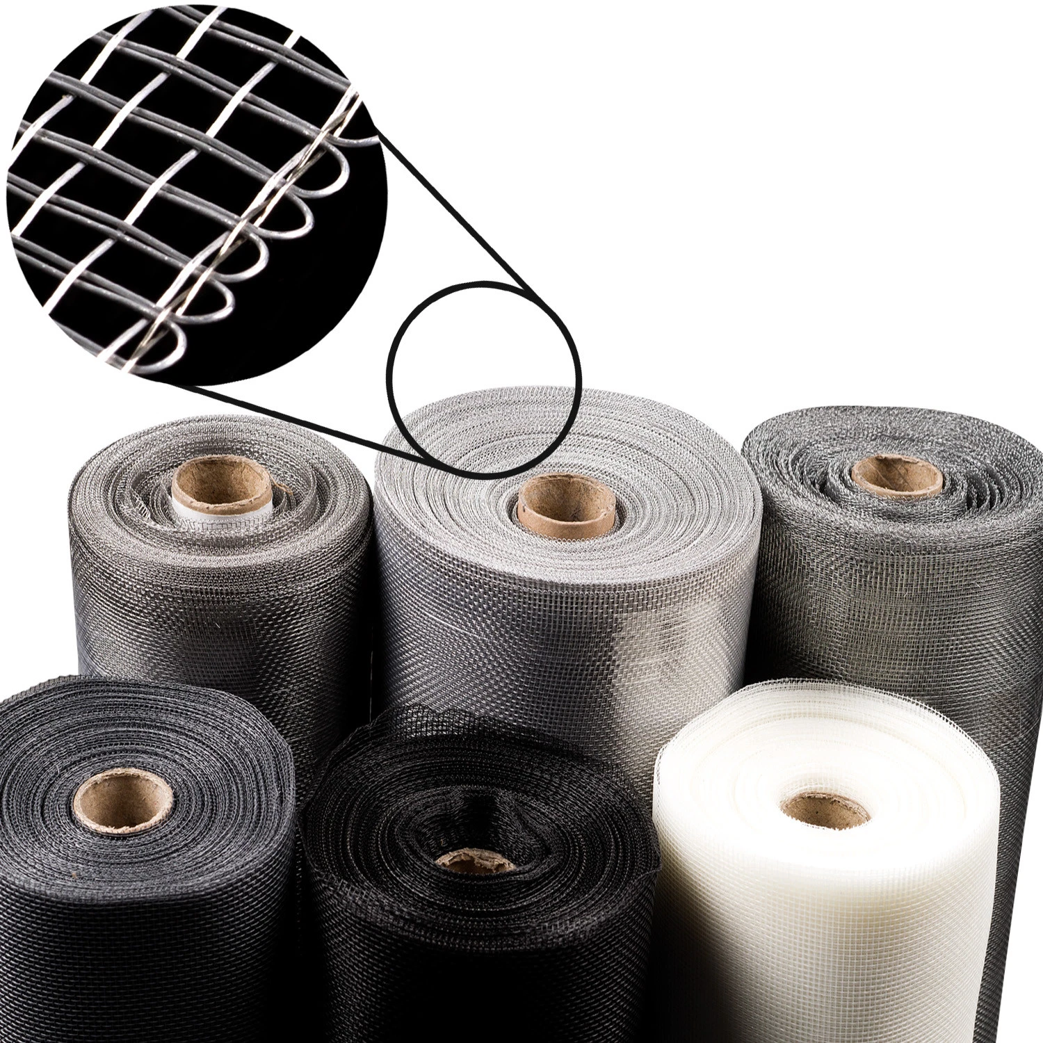 Fliegengitter Fliegennetz FENSTER Edelstahl Meterware Insektenschutz Metallnetz