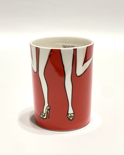 Lenox Kate Spade Things We Love Cha-Cha-Cha Red Gold High Heels Coffee Mug Cup - Picture 7 of 15