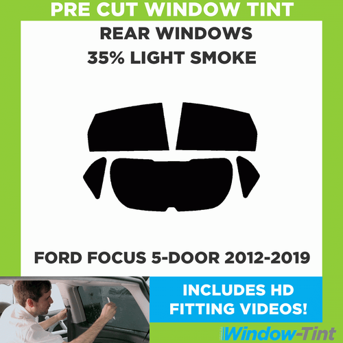 Pre Cut Window Tint Film for Ford Focus 5-door Hatchback 2011-18 35% Light Rear - Picture 2 of 10
