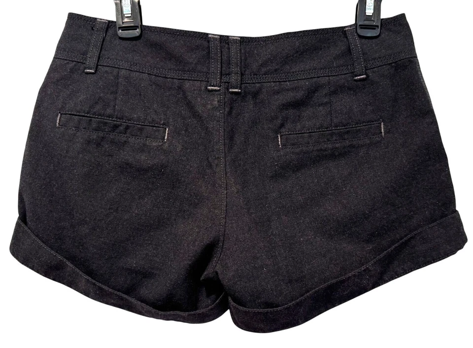 Free People Wool Blend Shorts Cuffed Fully Lined Black Women's Size 6 - Image 2 of 4