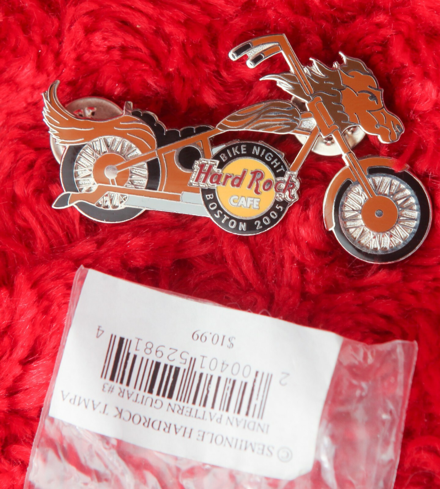 Hard Rock Cafe Pin Boston Bike Night Chopper CAVALLO pony cappello bavero