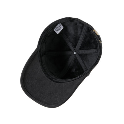 Men Lined Baseball Cap Outdoor Sports Adjustable Buckle Cycling Trucker Hat