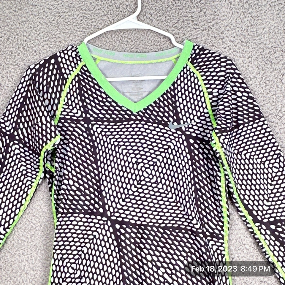 耐克 Pro Dri-Fit 长袖运动训练衬衫小号健身锻炼 — 第 2/4 张图片