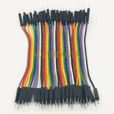 .40Pcs10CM Dupont Male To Male Jumper Wire Ribbon Cable for Breadboard Arduino