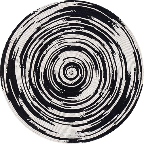 Beautiful Braided Round Area Rug Carpet Bohemian Living Room Decor Floor Rugs - Picture 9 of 9