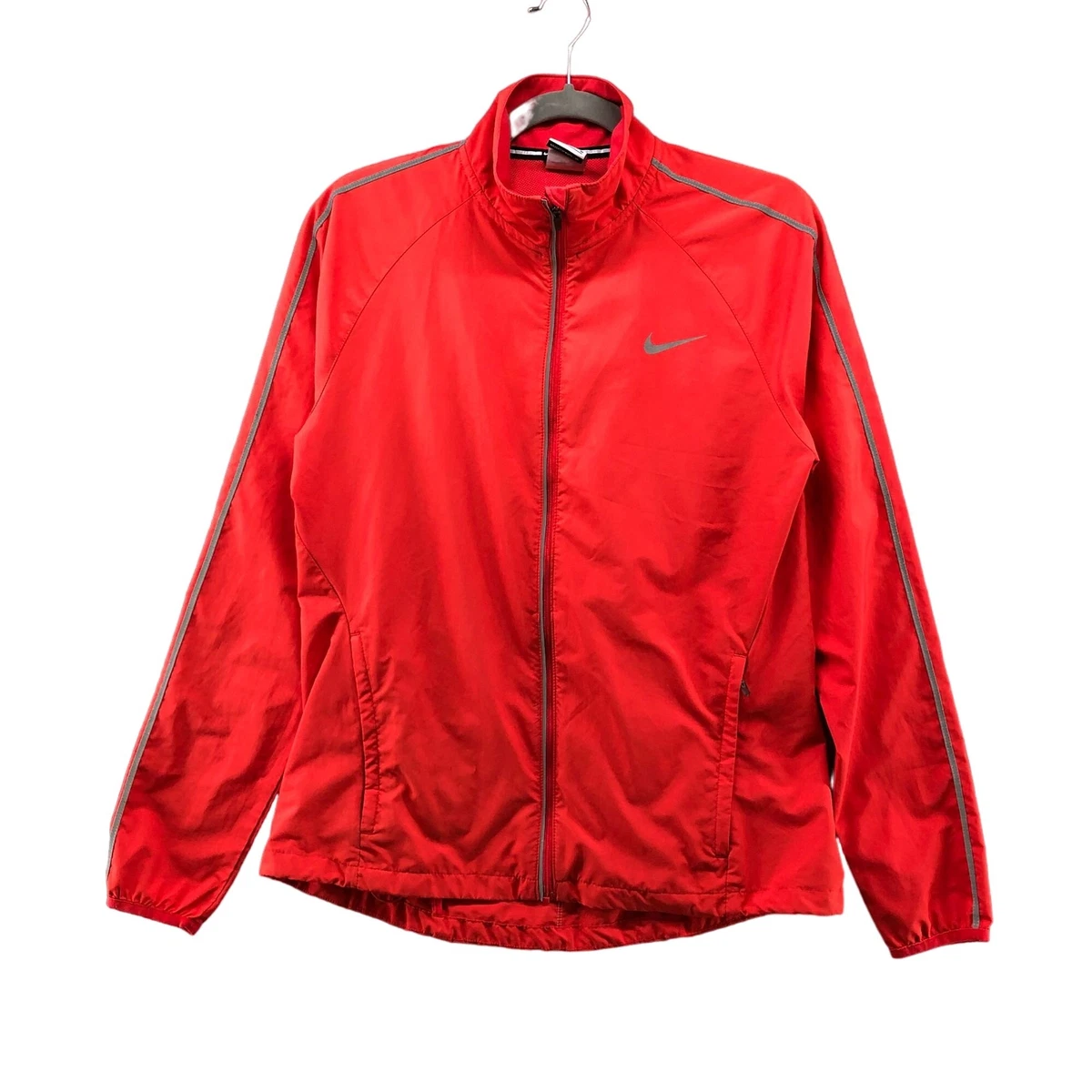 Pedagogie Leggen pond Nike Running Womens Lightspeed Racer Jacket Size M Red Full Zip Ventilated  | eBay