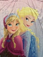 Disney Frozen Elsa  Anna Full/ Queen Size Comforter Reversible 57 X 82