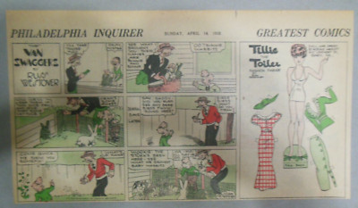 Tillie The Toiler Paper Doll by Russ Westover 4/14/1935 Size: 7.5 x 15 inches