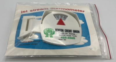 Jet Stream Thermometer Sales Sample Morco Benton Credit Union 1976
