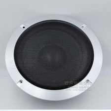 1Pair 6.5" Silver Steel Speaker Subwoofer Sub Waffle Mesh Grill Cover With Screw