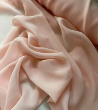 Ballet Pink - Silk Chiffon Fabric 8 momme weight