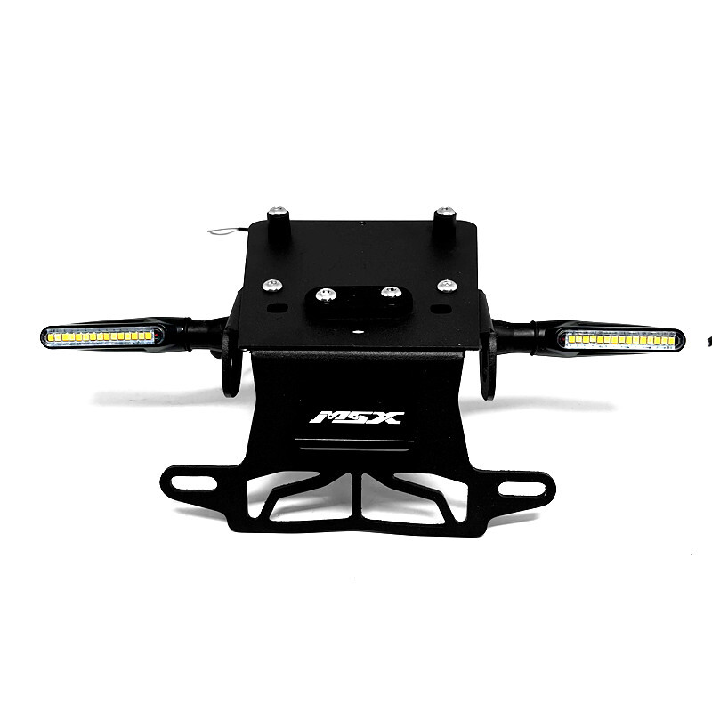 Fender Eliminator Kit For Honda MSX125 GROM 2022-2025 – Tail Tidy With LED License Plate Light & Turn Signals (Clear)