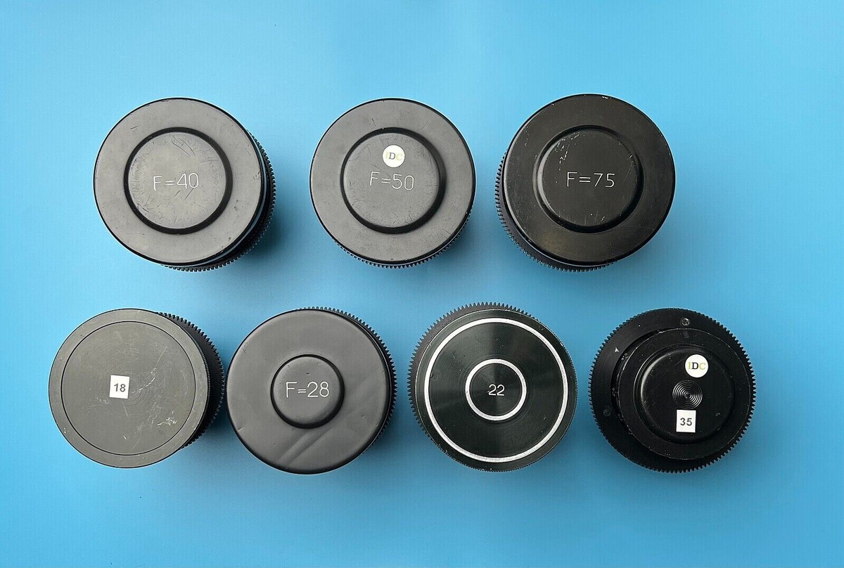 7x LOMO Spherical Standard Speed Prime Lens Set PL-Mount LOMOS CINE  MODDED