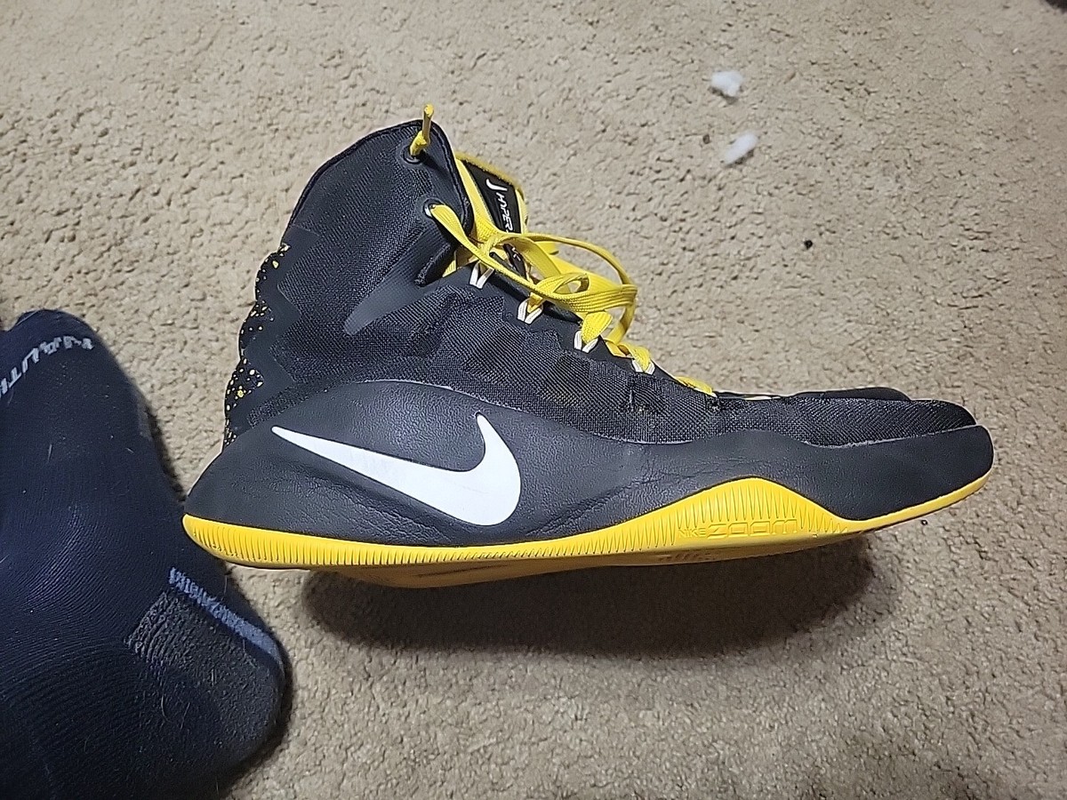 Nike Hyperdunk 2016 SE Black Varsity Maize Men display picture 1