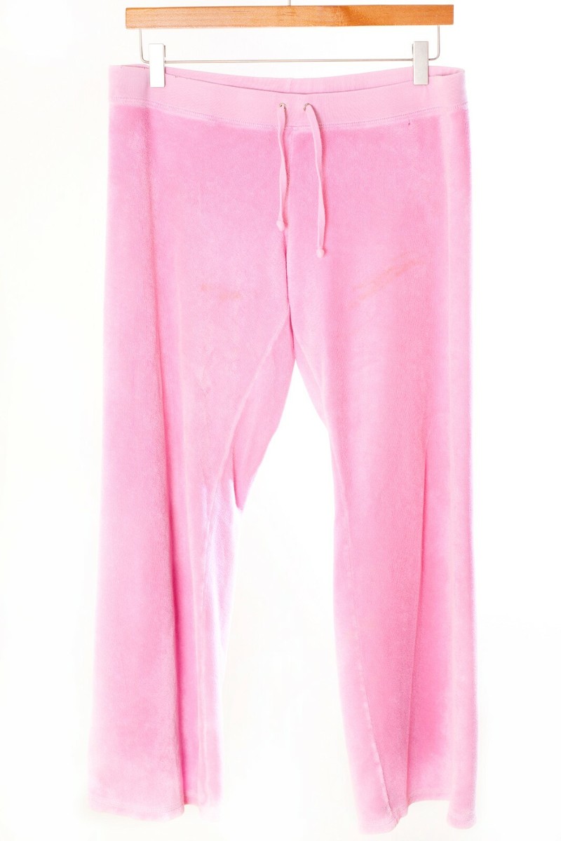 Vintage Juicy Couture Pink Velour Pants Size M