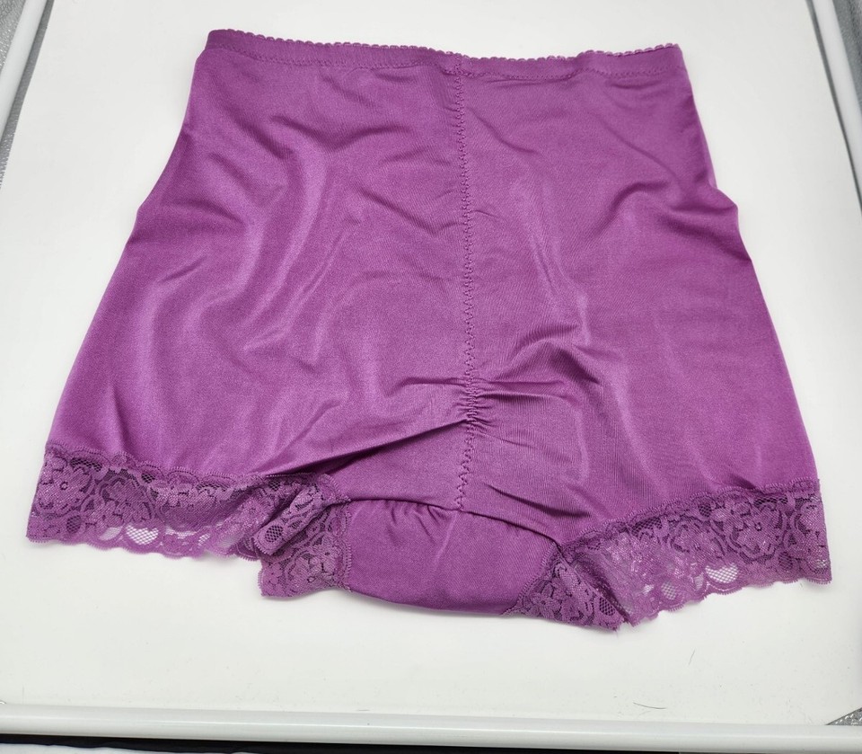VTG Shear Shapewear undies sz 1X shiny plus girdle tap pants sheer lace panties eBay