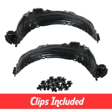 Front Driver & Passenger Side Fender Liner Set w/ Clips For 2004-2006 Scion XA
