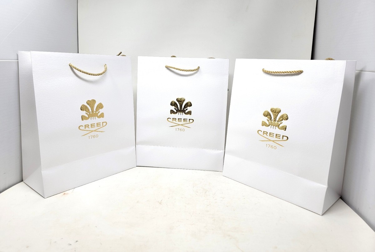 Set Of 3 Authentic Creed Paper Premium Shopping Gift Bag