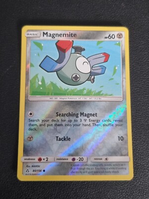 REVERSE HOLO Pokemon Sonne & Mond Ultra Prisma TCG Karte Magnemite 80/156