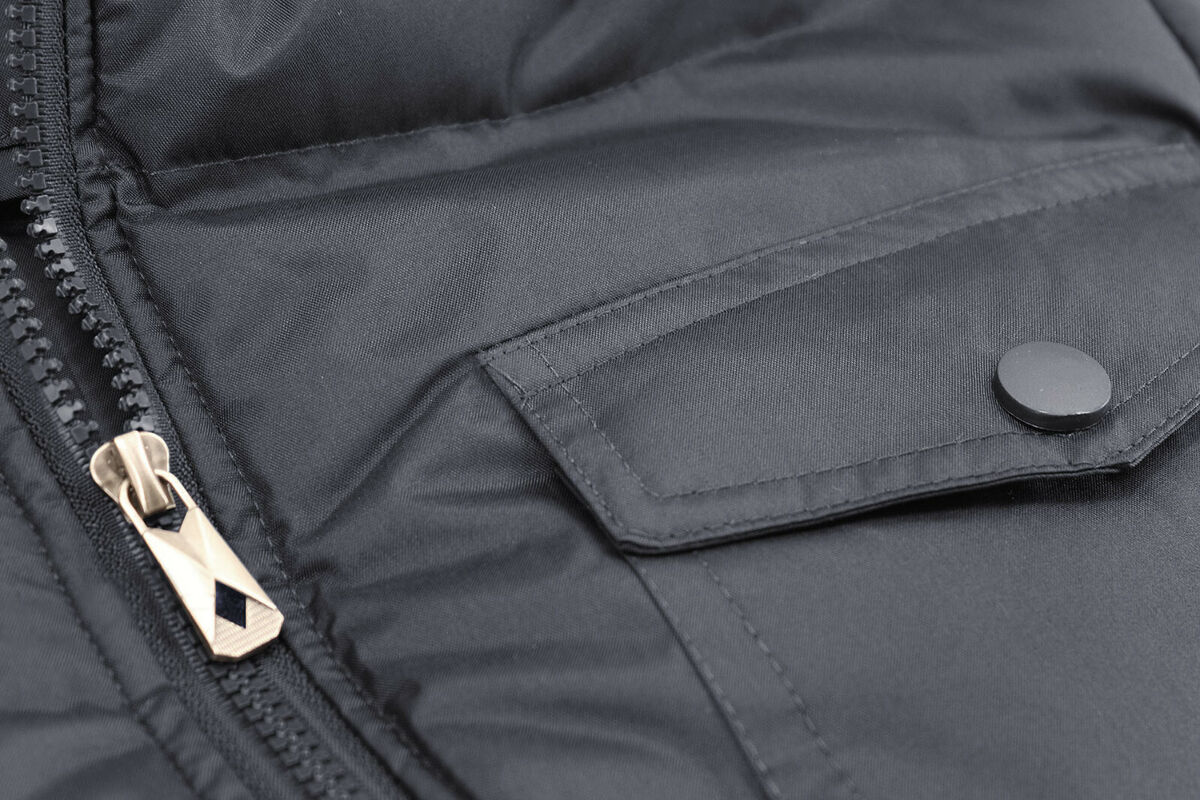 Men's Quilted Puffer Multi Pocket Insulated Hooded Hybrid Utility