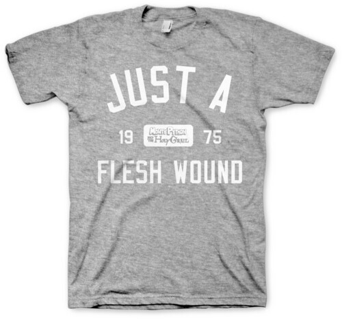 Монти Пайтон - Monty Python Just A Flesh Wound 1975 Хизер Грей Унисекс с коротким рукавом
