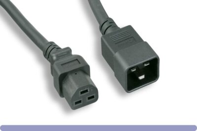 Heavy Duty 12 AWG C20-C21 Universal Jumper Power Cord (BLACK (3ft) 1M)