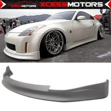 Fits 03-05 Nissan Fairlady Z33 350Z V Style Front Bumper Lip Spoiler Bodykit PU
