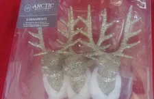 WINTER WONDER LANE - ELEGANT REINDEER 3PC SET ORNAMENTS NEW!