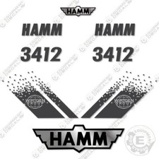 Fits HAMM 3412 Decal Kit Compactor Roller Decals- 7 Year 3M Vinyl!
