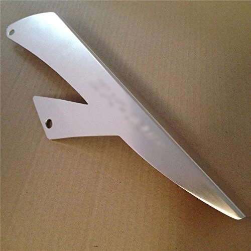 Protector de cadena de aluminio plateado "ZX10R" para Kawasaki Ninja ZX10R 2006 2007 Foto 4 de 4