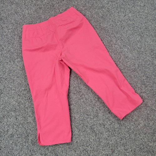 Pantalones Talbots Mujer Petites 12P Rosa Capri Cremallera Lateral Heritage Puño Delfín 32x21 - Imagen 16 de 23