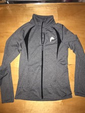 Head Womens Grey Black Athletic Lightweight Dri Fit Jacket Outerwear Xs