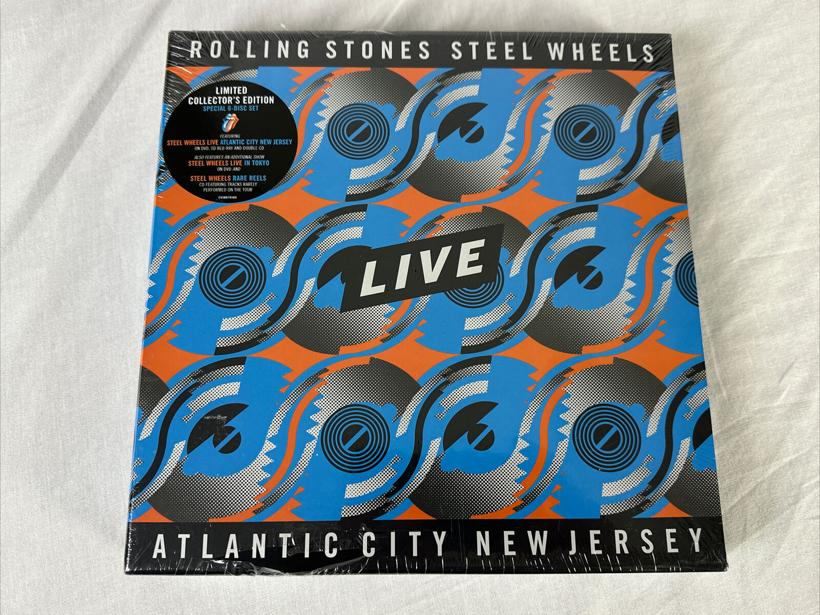 Steel Wheels Live (From Atlantic City) by The Rolling Stones (3 CD Set, 2 DVD )