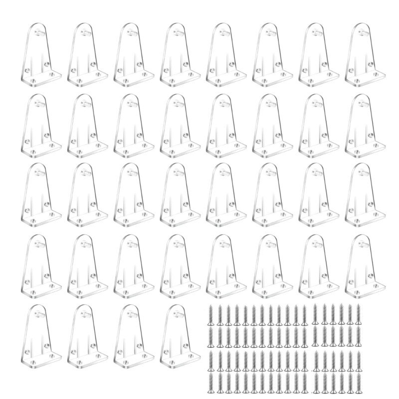 12/36Pcs Blind Hold Down Brackets Positioning Hook Replacement Easy