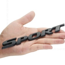 Emblem Badge Decals Black Metal Sport Logo Sticker For Car Racing Trunk Fender