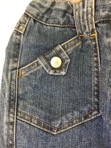 Gymboree Girls Wider Leg Jeans With Snowflake Embroidery Sz 6 Slim. EUC - Picture 3 of 7