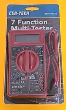 CEN-TECH - 7 Function Digital Multi-Tester Multimeter - #98025 – New