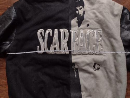 Vtg Scarface "JH Design Group" Reversible Polyester & Leather Jacket Size XL - Picture 19 of 24