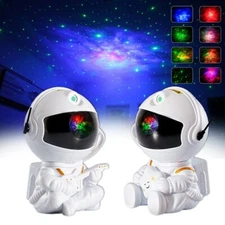 Astronaut Nebula Projector Star light Galaxy Night Light LED Multicolor Kids Gif