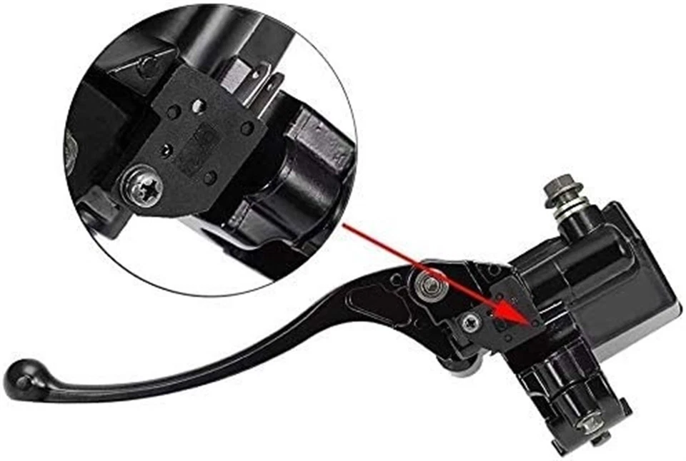 Right Front Brake Master Cylinder Lever for Yamaha Grizzly 450 YFM450 - Image 2 of 3